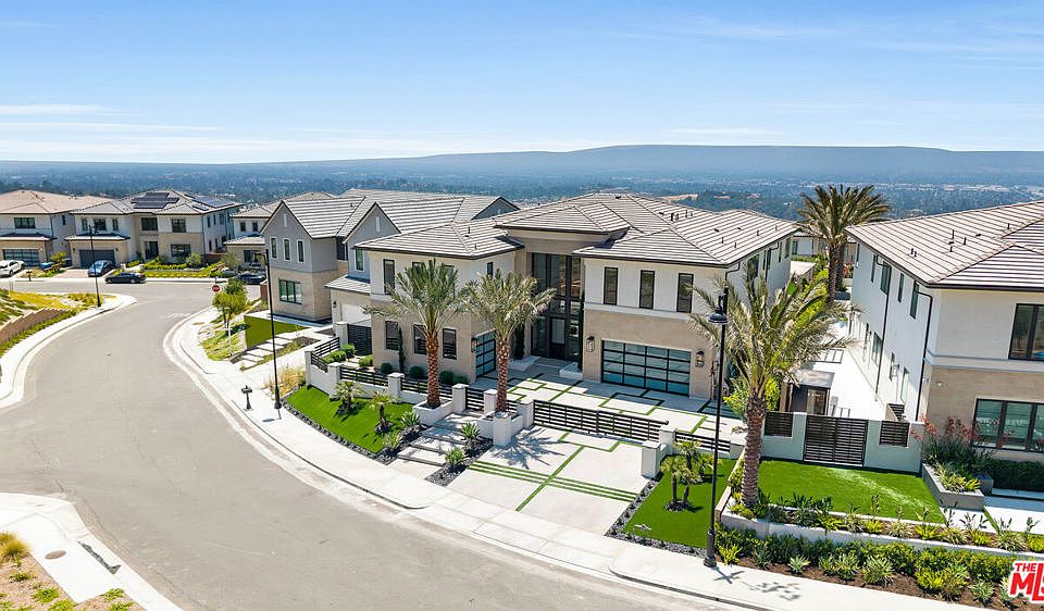 Suburban homes in Northridge, California